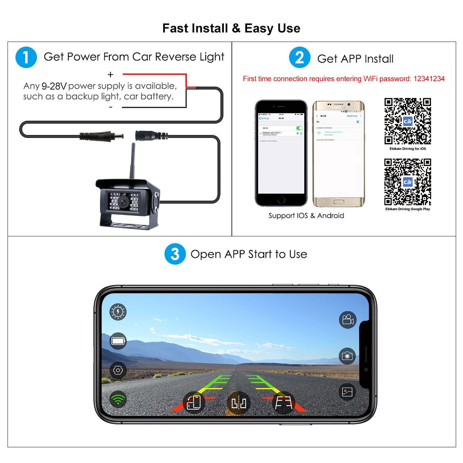 products/1312/parking kamera za kombi.jpg - WIRELESS - UNIVERZALNA LED PARKING KAMERA (KAMION, BUS, KOMBI VAN, PRIKOLICA) - NAPAJANJE 12V ILI 24V!!! - Xenon Svetla Beograd